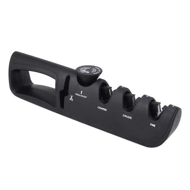 Afilador De Cuchillos De Cocina, Afilador De Cuchillos Ajustable Negro Afilado Para Restaurante