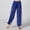 Blue, variant on Girls Sequin Harem Pants Performance Glitter Sparkle High Waist Tapered Pants Dance Birthday Festival Party Pants