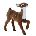 thumbnail image 3 of Simulation Christmas Elk Plush Reindeer Model Toy Plush Deer Model Dark Brown Female Stand, 3 of 8