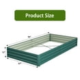 thumbnail image 2 of Homall 8x4x1 FT Galvanized Raised Garden Bed Planter Raised Beds Outdoor Garden Boxes Large Metal Planter Box Steel Kit for Vegetables Flowers Herb, 2 of 7