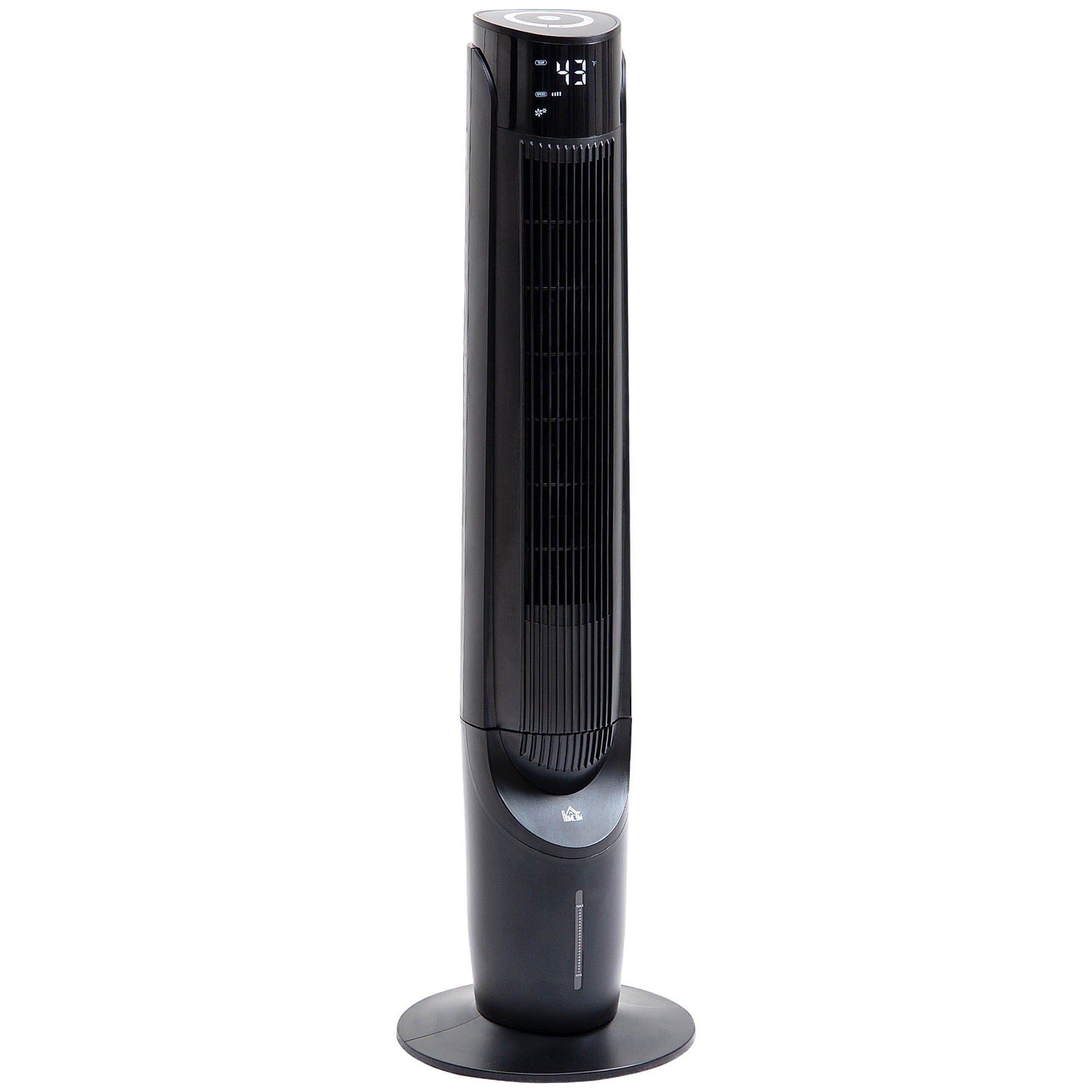 Black HOMCOM Oscillating Tower Fan 30 3 Speed Mode Ultra Slim Indoor Air Refresher Cooling Machine Noise Reduction 
