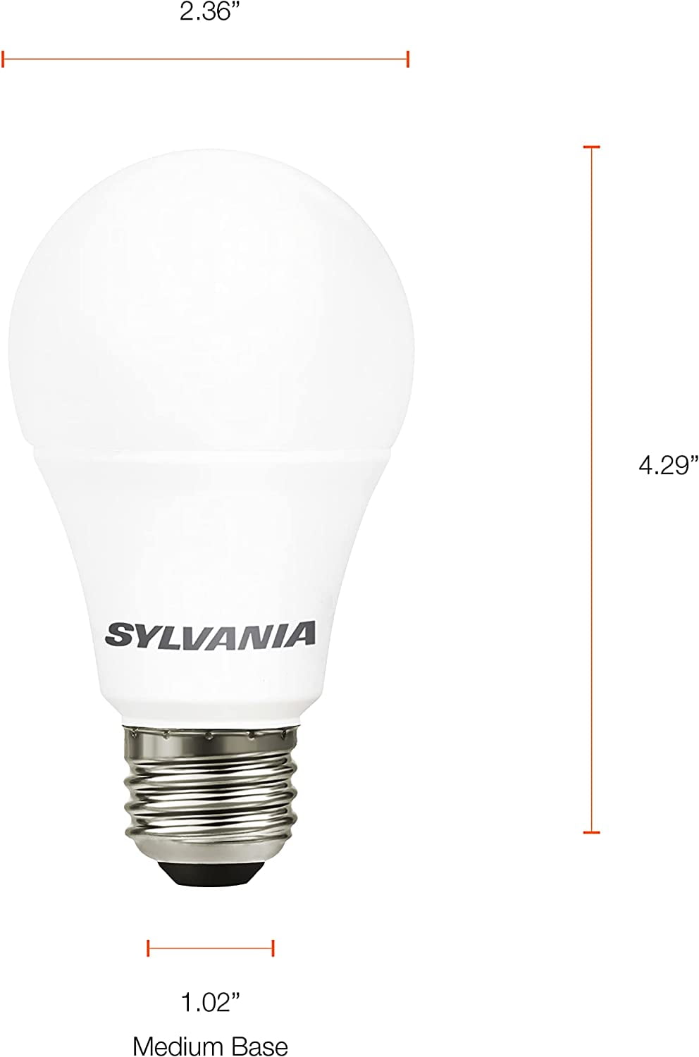 Sylvania LED 100 W Daylight Light Bulbs, Energy Saving (4 Pack)