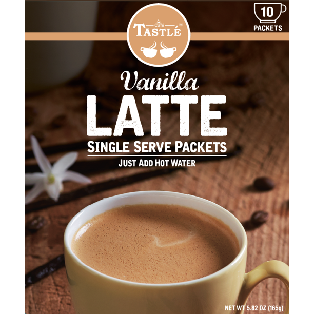 Cafe Tastle Single Serve Vanilla Latte Coffee, 120 Count