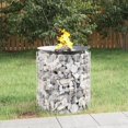 thumbnail image 2 of Chimenea rústica para exteriores Gabion Fire Pit VidaXL, 50 cm, 2 of 6