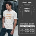 thumbnail image 4 of Greenyef Graphics I Paused My Game to Be Here Gamer Gift Funny Tee Men's T-Shirt Style-10 (White & Orange, Medium), 4 of 6