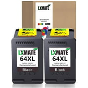 NAIDE Remanufactured Ink Cartridge Replacement for HP 64XL 64 XL 64 Ink Cartridge 2 Black for HP Envy Photo 7855 7155