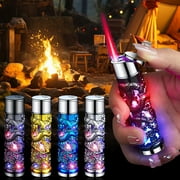 TOPRenddon Creative Shiny Dragon Torch Lighter, Windproof Lighter, Jet Red Flame Butane Lighter, Adjustable Butane Torch Lighter, Cool Lighter, Unique Mens Lighter, Womens Lighter (No Gas)