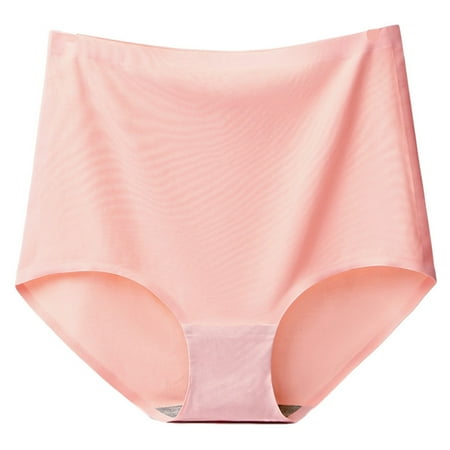 BYOIMUD Women s Seamless Panty High Waisted Breathable No Show Panties High Performance Stretch for Effortless Comfort Cute Clothes Gift for Women Fashion 2023 Pink L