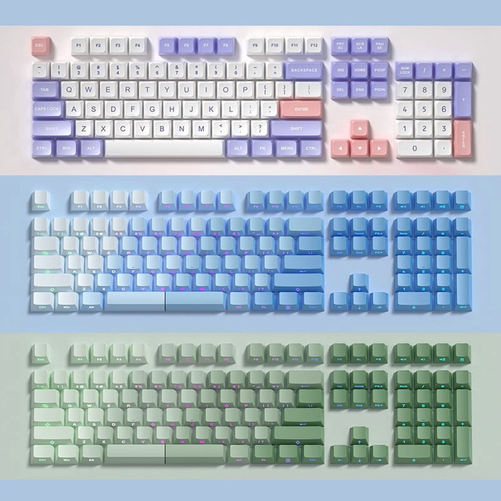 Customizable High Aesthetic Pbt Material Mechanical Keyboard Keycaps Cross Design Durable Against Wear And Oil