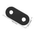 thumbnail image 2 of PAMINGONO 16Jgo Placas Metálicas Negras Para Reparación Y Fijación De Muebles De Madera, 2 of 6