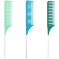 thumbnail image 1 of 3 peines resaltadores de cola de rata, peines de peluquería para mujeres y hombres, 1 of 8