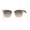 thumbnail image 2 of Womens Chic Mod Oversize Cat Eye Diva Metal Arm Sunglasses Ivory Black Brown, 2 of 4