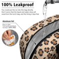 thumbnail image 5 of Brown and Beige Leopard Print Insulated Leakproof Lunch Box for Work, Lunch Bag for Women Men, Loncheras Para Mujer for Beach Travel Picnic Camping, 5 of 6