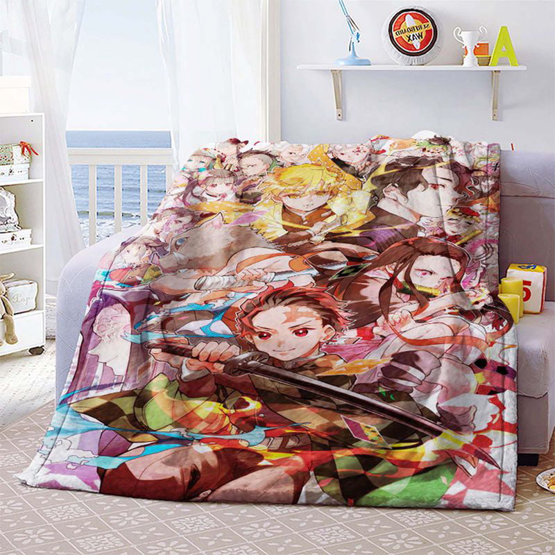 Tomioka Giyuu er Soft er Fine Fleece Blanket Anti-Pilling Flannel Blanket for Couch Bedding Living Room 80x60inch