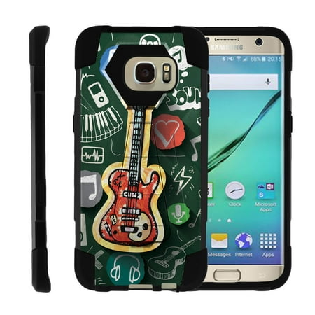 TurtleArmor ® | For Samsung Galaxy S7 G930 [Dynamic Shell] Dual Layer Hybrid Silicone Hard Shell Kickstand Case - Love for