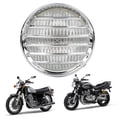 thumbnail image 4 of Faro de motocicleta ANGGREK Faro Delantero Universal Vintage Halógeno Electrochapado, 4 of 8