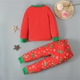 thumbnail image 6 of shoper Christmas Pajamas for Kids, Reindeer Xmas Santa Christmas Tree Print Long Sleeve Tops with Pants Two Piece Set Pjs Holiday Pajamas for Toddler Boys and Girls Christmas Gifts, 6 of 9