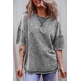 thumbnail image 1 of FOLUNSI T-Shirt Gris Philippine Surdimensionné: Style Chic Confortable!, 1 of 8