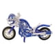 thumbnail image 4 of Modelo de motocicleta coleccionable, decoración de escritorio, metal, motocicleta, novedad, aluminio Azul, 4 of 9