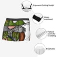 thumbnail image 3 of Yiaed Fishing Gnome Print Men's Soft Cotton Boxer Shorts Breathable Boxers Underwear Moisture-Wicking Underwear Stretch Boxer Briefs for Man-Medium, 3 of 5