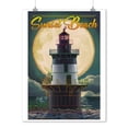 thumbnail image 2 of Sunset Beach, New Jersey, Lighthouse and Full Moon (9x12 Wall Art Print, Home Decor), 2 of 3