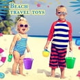 thumbnail image 3 of (2) Beach Bucket Pails Durable Kids Sand Toys, Plastic Multicolor, 3 of 7