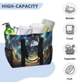 thumbnail image 5 of Twelve Zodiac Stars in Night Sky Reusable Grocery Bags with Handle Side Pocket Waterproof Shopping Portable Tote, 5 of 8