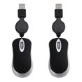 thumbnail image 1 of 2 mini ratones USB con cable retráctil, 1600 DPI, ópticos, compactos, para viajes, para XP, Vista, 98, 2000, 1 of 8