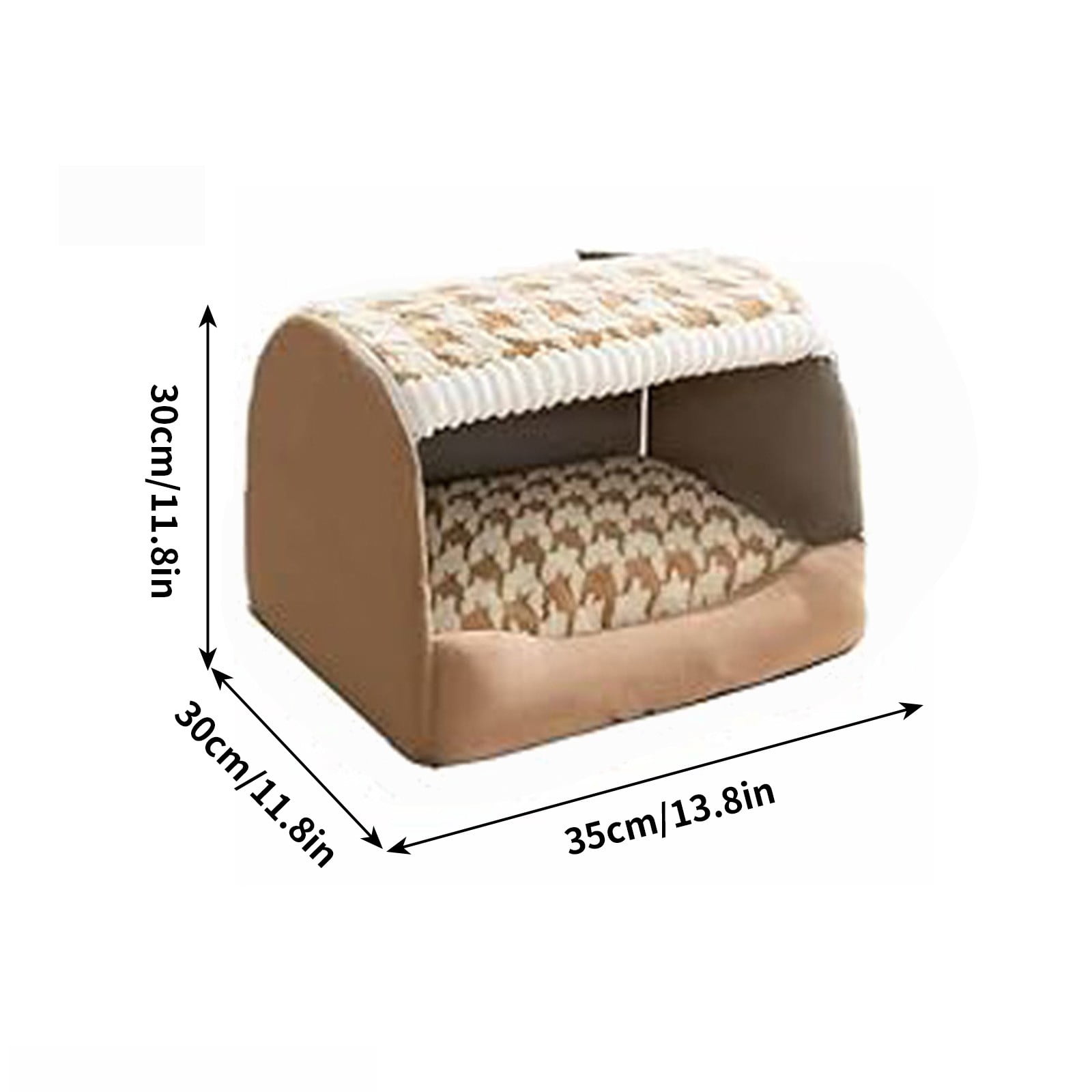 Nebwoak Pet Nest Bed for Cat Cozy Dog House Comfy Doghouse Bed Foldable Warm Dog Bed with Cover Cave Dog Beds for Small Large Dogs Cats