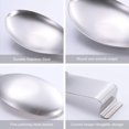 thumbnail image 3 of Stainless Steel Spoon Rest,spoon holder for stove top,Utensil spoon rest for kitchen counter,Brushed Finish,3.8 x 9.4 Inch (Silver color 1PC), 3 of 4
