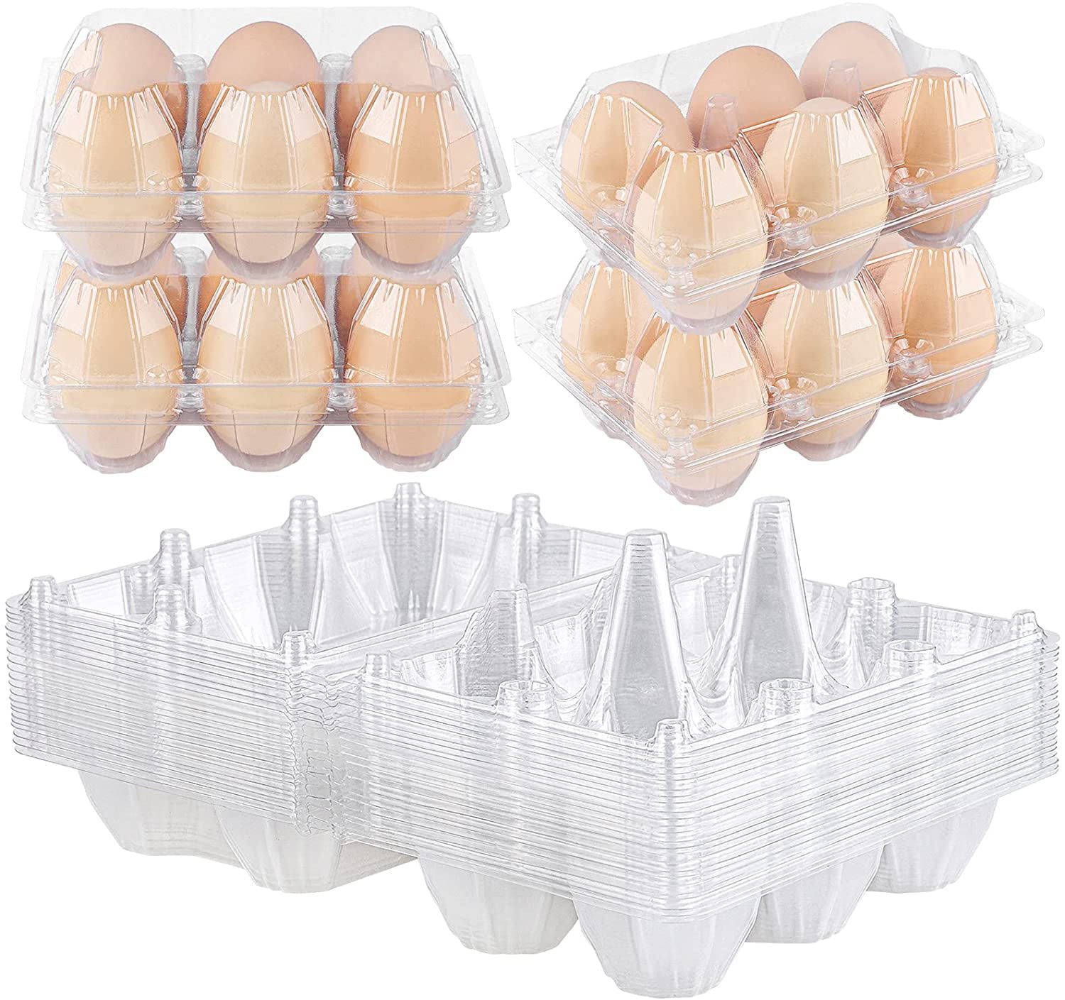 95 Egg Cartons Clear Plastic Egg Carton 