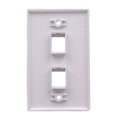 thumbnail image 3 of HUGFEGWE Plaque Murale 2 Ports, 1 Port HDMI 4k + 1 Port CAT6 Prise RJ45 Plaque Murale, HDMI & RJ45 Femelle à Femelle Module de Prise Clé Plaque Murale CJ25311-4525, 3 of 6