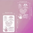 thumbnail image 3 of 1Pc Happy Mother's Day Painting Stencil Drawing Template on Scrapbook Fabric Tiles 11.7x8.3 inch, 3 of 9