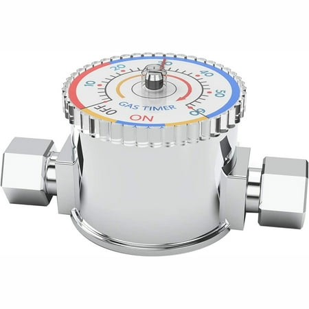 

Gas safety timer automatic shut-off valve non-electric for grills and kitchen fireplaces natural gas propane stop device 1/2 Npt indoor outdoor