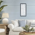 thumbnail image 3 of Stupell Industries Modern Leaf Silhouette on Sky Blue Black Floating Frame Canvas Art, 11 x 25, by Natalie Carpentieri, 3 of 8