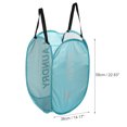 thumbnail image 3 of Unique Bargains 1 Pc 75L Folding Laundry Basket Durable Folding Laundry Hamper for Bathroom 14.17"x14.17"x22.83" Blue, 3 of 6