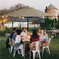 thumbnail image 2 of Renwick 9ft Tan Octagon Patio Market Umbrella, LED Lights, 2 of 12