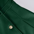 thumbnail image 4 of Wutalume Women's Solid Color Thick Long Sleeve Fashion Coat Jacket, Lapel Design with Double Breasted Buttons, Pockets and Lining, Wool Blend for Fall and Winter,Dark Green XL, 4 of 6