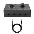 thumbnail image 1 of Super Mini 4 Port Audio Switch Analog Signal Support, Plug and Play for Desktop, Computer, and MP3 Player, 1 of 8