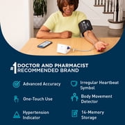 OMRON 3 Series Upper Arm Blood Pressure Monitor with Arm Cuff – Home Use BP Monitor