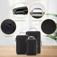 thumbnail image 5 of JeashCHAT 3 Set Packing Cubes Travel Accessories Lightweight Expandable Vacation Travel Packing Organizers for Luggage Suitcase, Black, 5 of 8