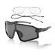 thumbnail image 1 of 1 juego de gafas de montar para motocicleta anti-reflejo de tri-acetato de celulosa, gafas de sol para deportes al aire libre para motocross, bicicleta de tierra, ATV, lente negra, marco negro y gris, 1 of 6