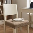 thumbnail image 6 of Velvet Stretch Dining Chair Seat Covers Thick Soft Elastic Chair Cushion Slipcover for Kitchen Dining Room Curved Seat Protector Washable, 6 of 6