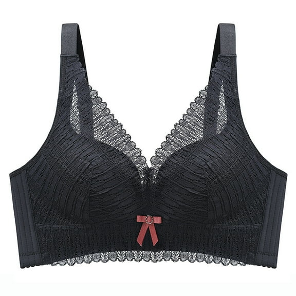 XFLWAM Women Lace Push Up Bra Soft Support Seamless Comfortable Full-Coverage Adjustable Straps Bralette Comfort Everyday Bras