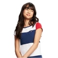 thumbnail image 3 of Vestido Tommy Hilfiger para niñas, manga corta, bandera azul, talla 7, 3 of 4