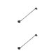 thumbnail image 2 of Speravity Pestillo de gancho y ojo Cerradura de puerta de barra de acero inoxidable con tornillos de montaje para ventana de granero Juguetes de bricolaje Tipo 8 2piezas Speravity CBP344657, 2 of 5