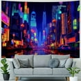 thumbnail image 4 of Shiartex  Tapestry, Punk Cityscape Wall Tapestry, Japanese Tokyo Billboards District City 80S Art Wall Hangings for Living Room Bedroom Dorm 40x30inch, 4 of 6