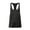 Black, variant on Men's Moisture-wicking Workout Tank Tops Fitness Bodybuilding Sleeveless Gym Muscle Stringer Shirts Cut Off Summer T Shirt