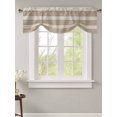 thumbnail image 2 of Tie Up Valance Curtain for Kitchen,Rustic Brown Gradient Wooden Rod Pocket Short Curtains Adjustable Tie-Up Shade Valances,Vintage Wood Board Window Treatment for Bathroom Living Room Bedroom, 2 of 8
