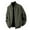 #Army Green, variant on DPTALR Men's Solid Color Long Sleeve Round Neck Baseball Jacket,Army Green,XXL